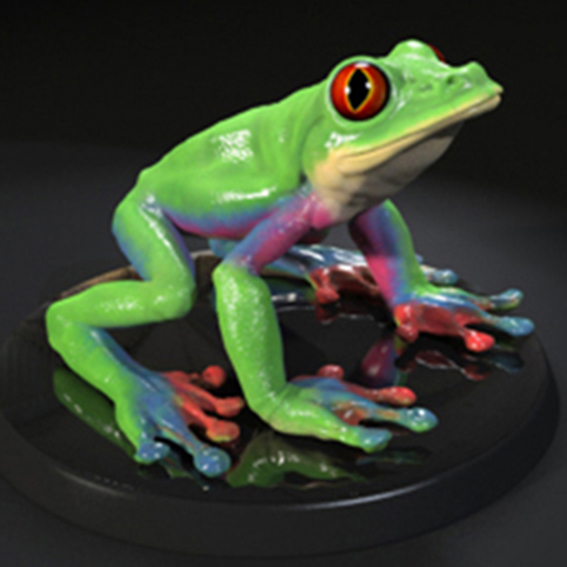 Frog 3d animation